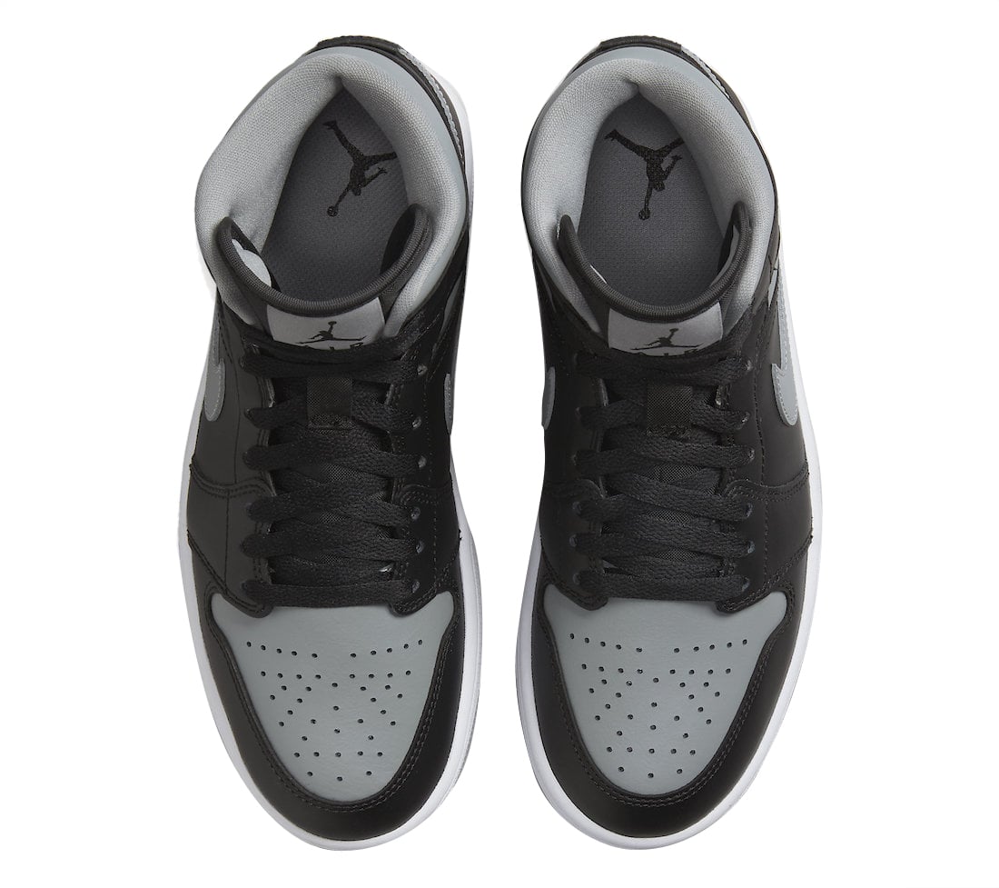 Air Jordan 1 Mid WMNS Black Grey - Image 4