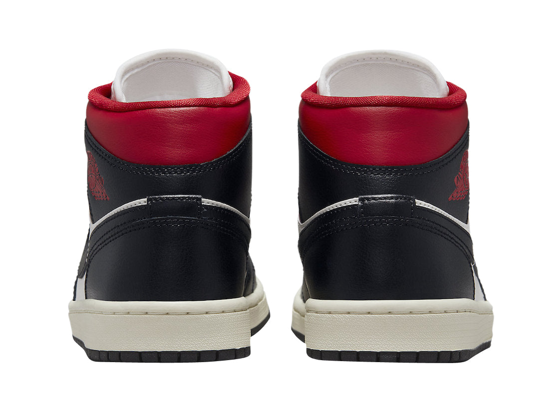 Air Jordan 1 Mid WMNS Black Gym Red - Image 5
