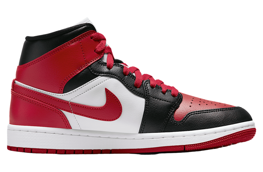Air Jordan 1 Mid WMNS Bred Toe - Image 3