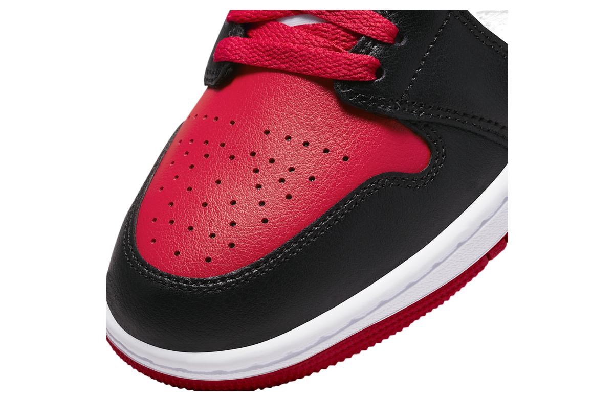 Air Jordan 1 Mid WMNS Bred Toe - Image 7