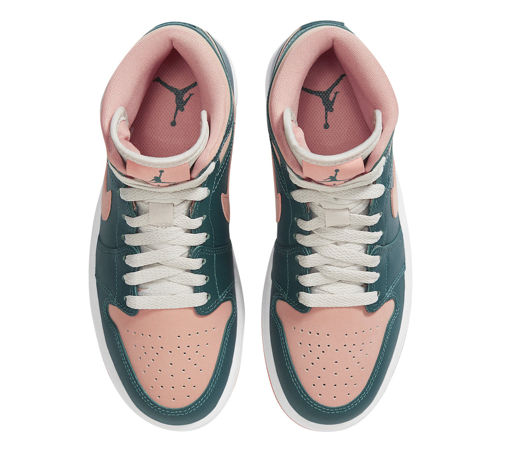 Air Jordan 1 Mid WMNS Dark Teal Green - Image 4