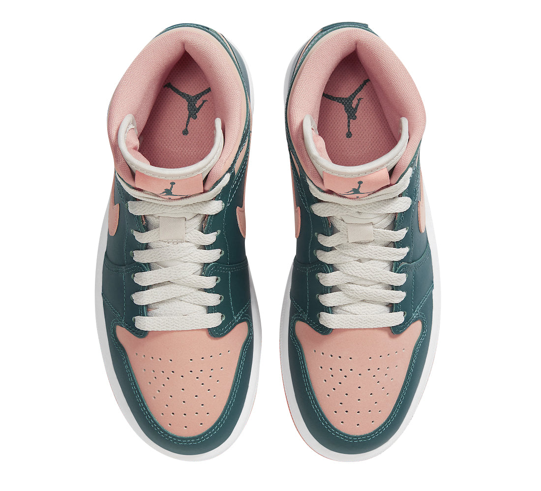 Air Jordan 1 Mid WMNS Dark Teal Green - Image 4