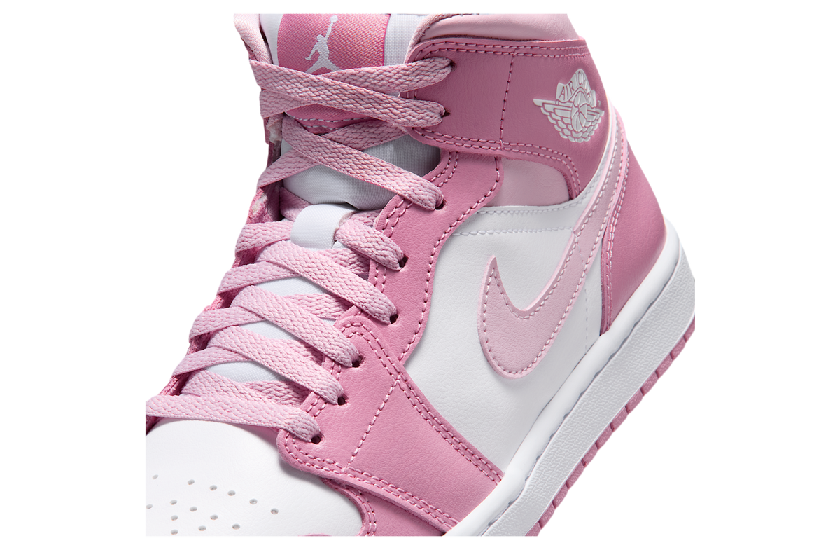 Air Jordan 1 Mid WMNS Elemental Pink / Iced Carmine - Image 7