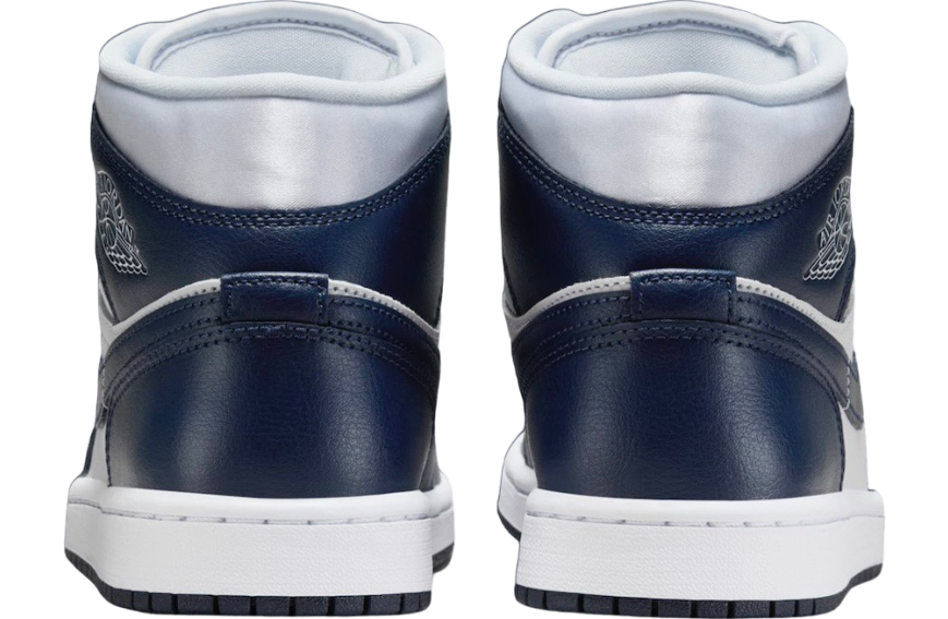 Air Jordan 1 Mid WMNS Football Grey / Midnight Navy - Image 5