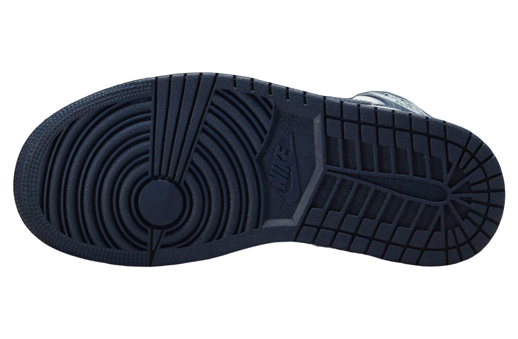 Air Jordan 1 Mid WMNS Football Grey / Midnight Navy - Image 6