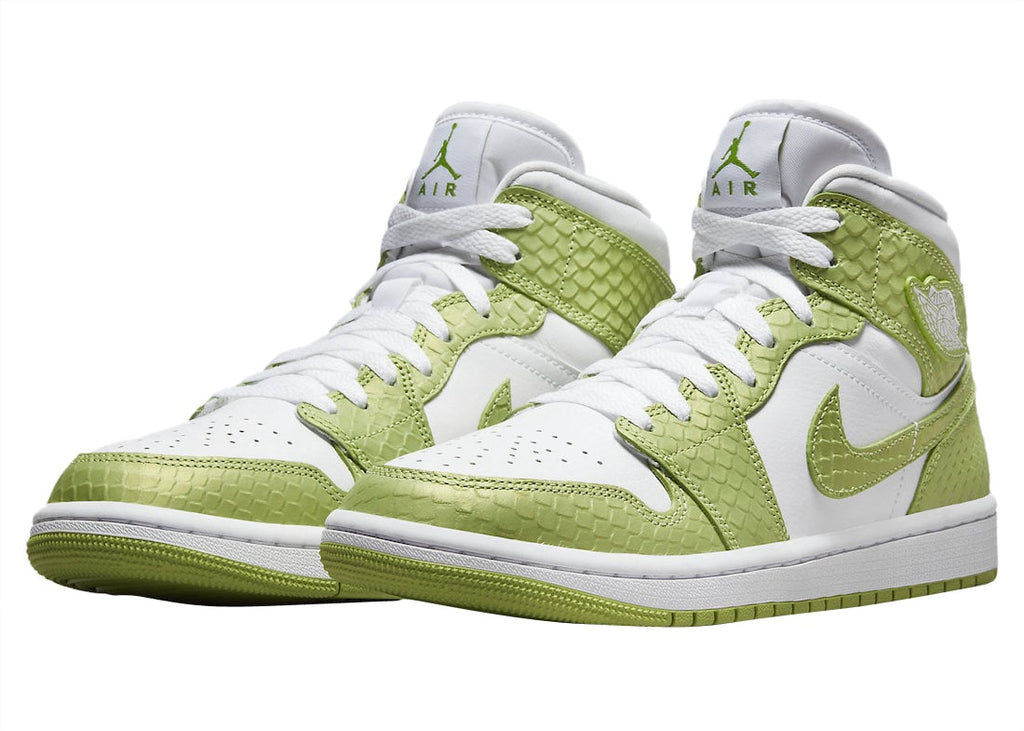 Air Jordan 1 Mid WMNS Green Python - Image 2