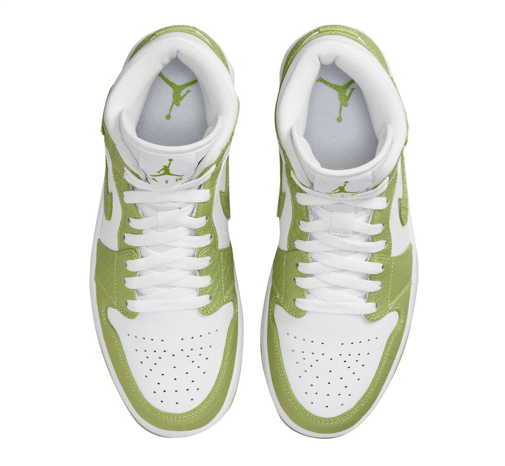 Air Jordan 1 Mid WMNS Green Python - Image 4