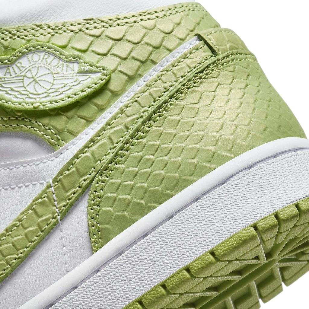 Air Jordan 1 Mid WMNS Green Python - Image 8