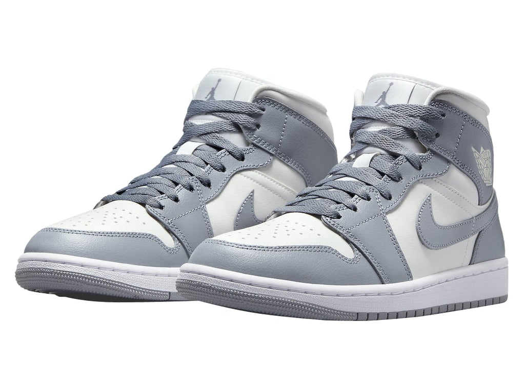 Air Jordan 1 Mid WMNS Grey Sail - Image 2