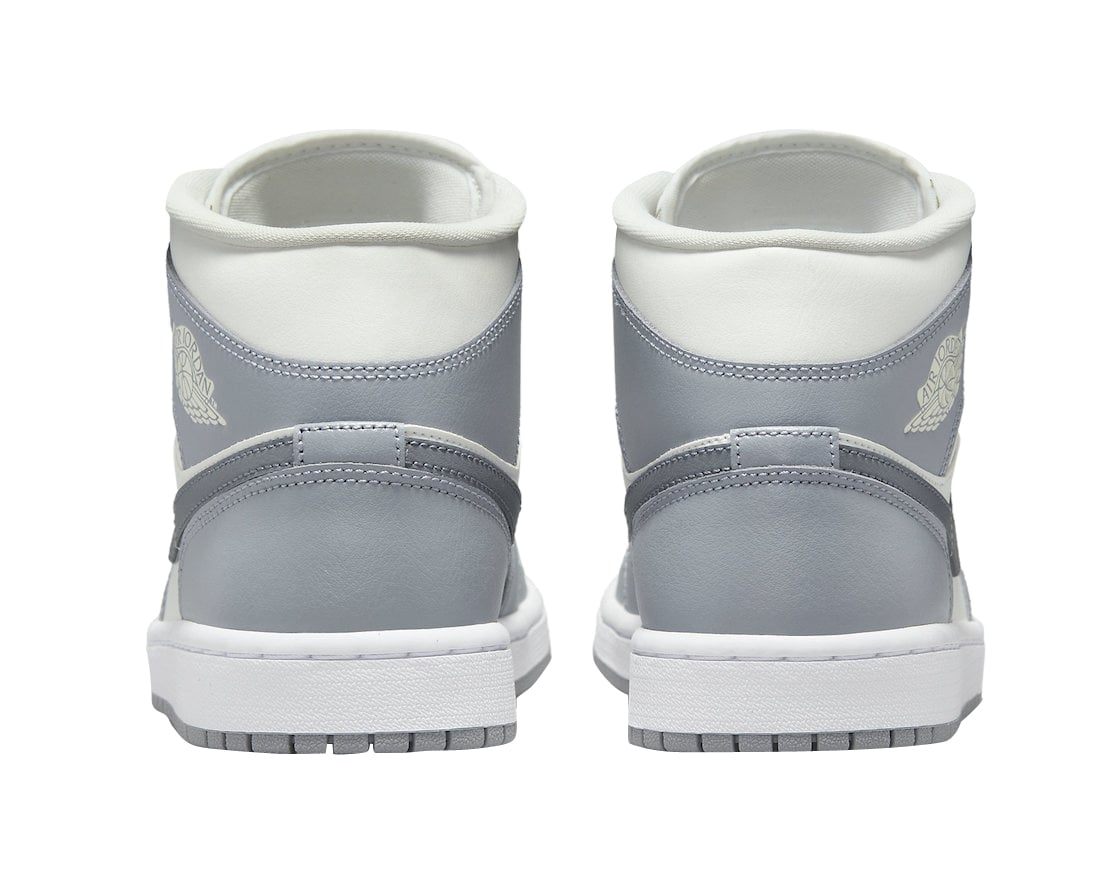 Air Jordan 1 Mid WMNS Grey Sail - Image 5