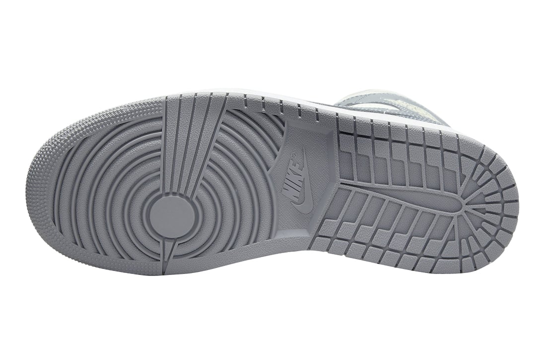 Air Jordan 1 Mid WMNS Grey Sail - Image 6