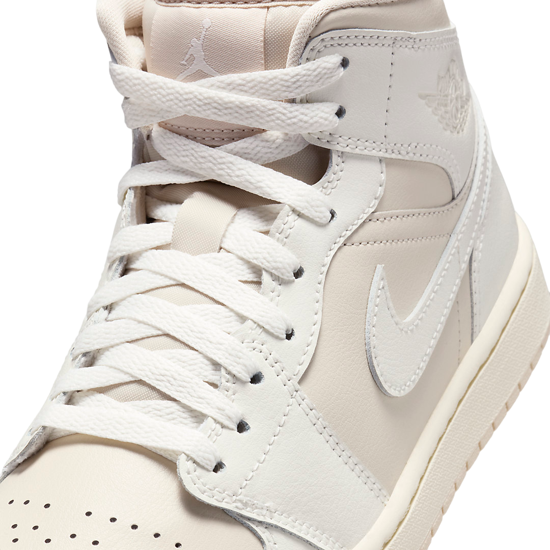 Air Jordan 1 Mid WMNS Muslin / Sail - Image 7