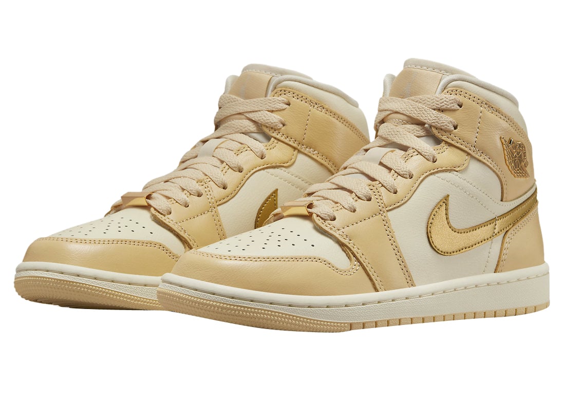 Air Jordan 1 Mid WMNS Pale Vanilla - Image 2
