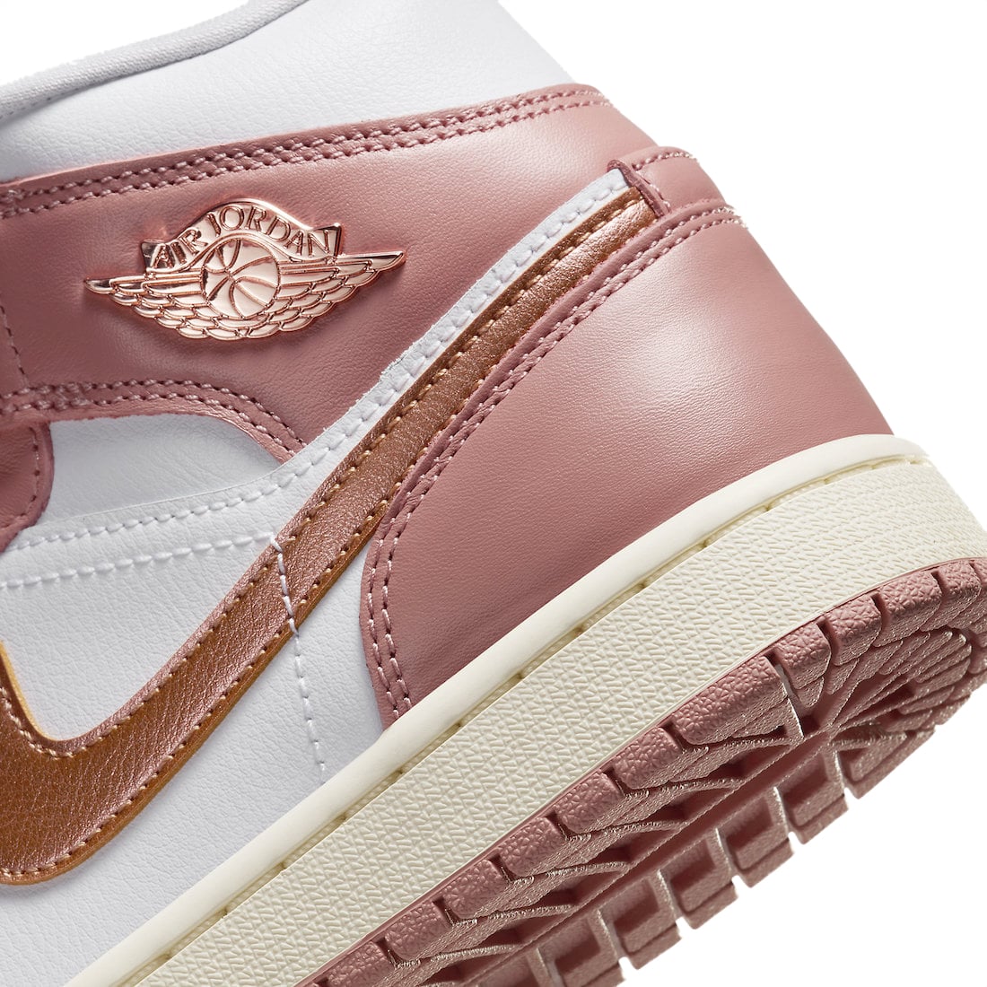 Air Jordan 1 Mid WMNS Red Stardust - Image 8