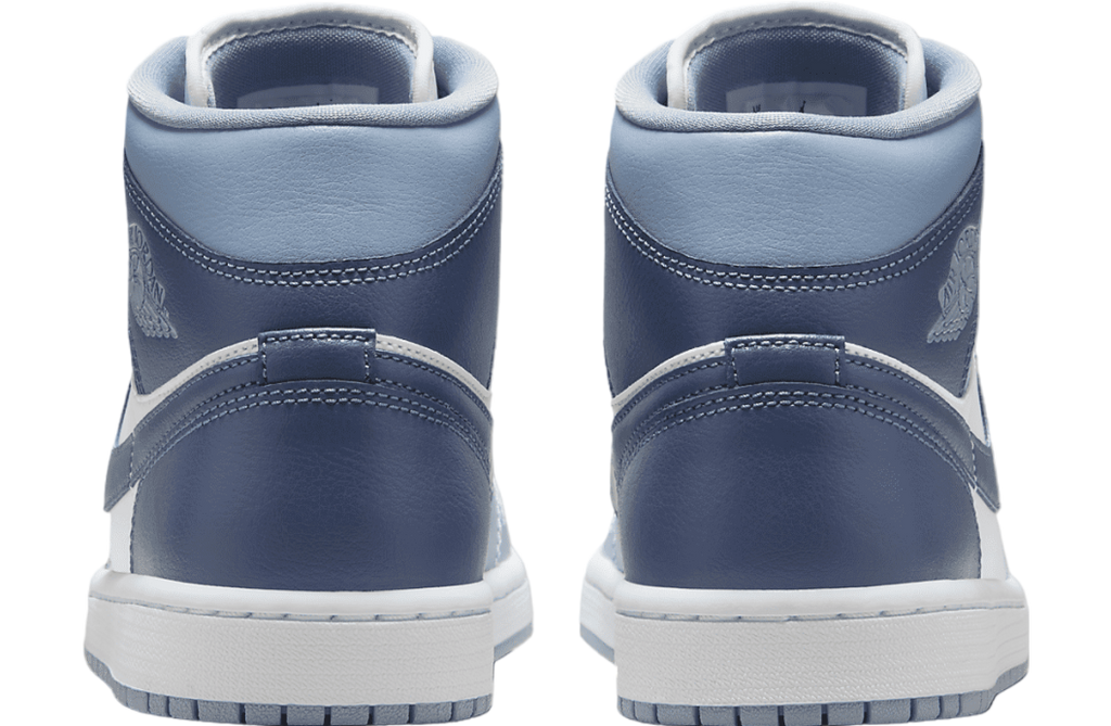 Air Jordan 1 Mid WMNS Sail / Blue Grey / Diffused Blue - Image 6