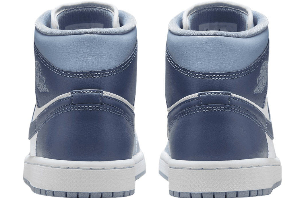 Air Jordan 1 Mid WMNS Sail / Blue Grey / Diffused Blue - Image 6