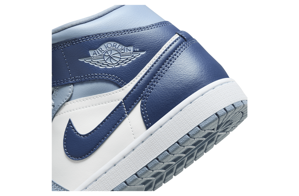 Air Jordan 1 Mid WMNS Sail / Blue Grey / Diffused Blue - Image 8