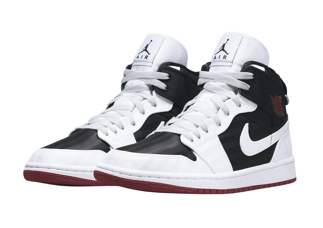 Air Jordan 1 Mid WMNS SE Utility Black White - Image 2