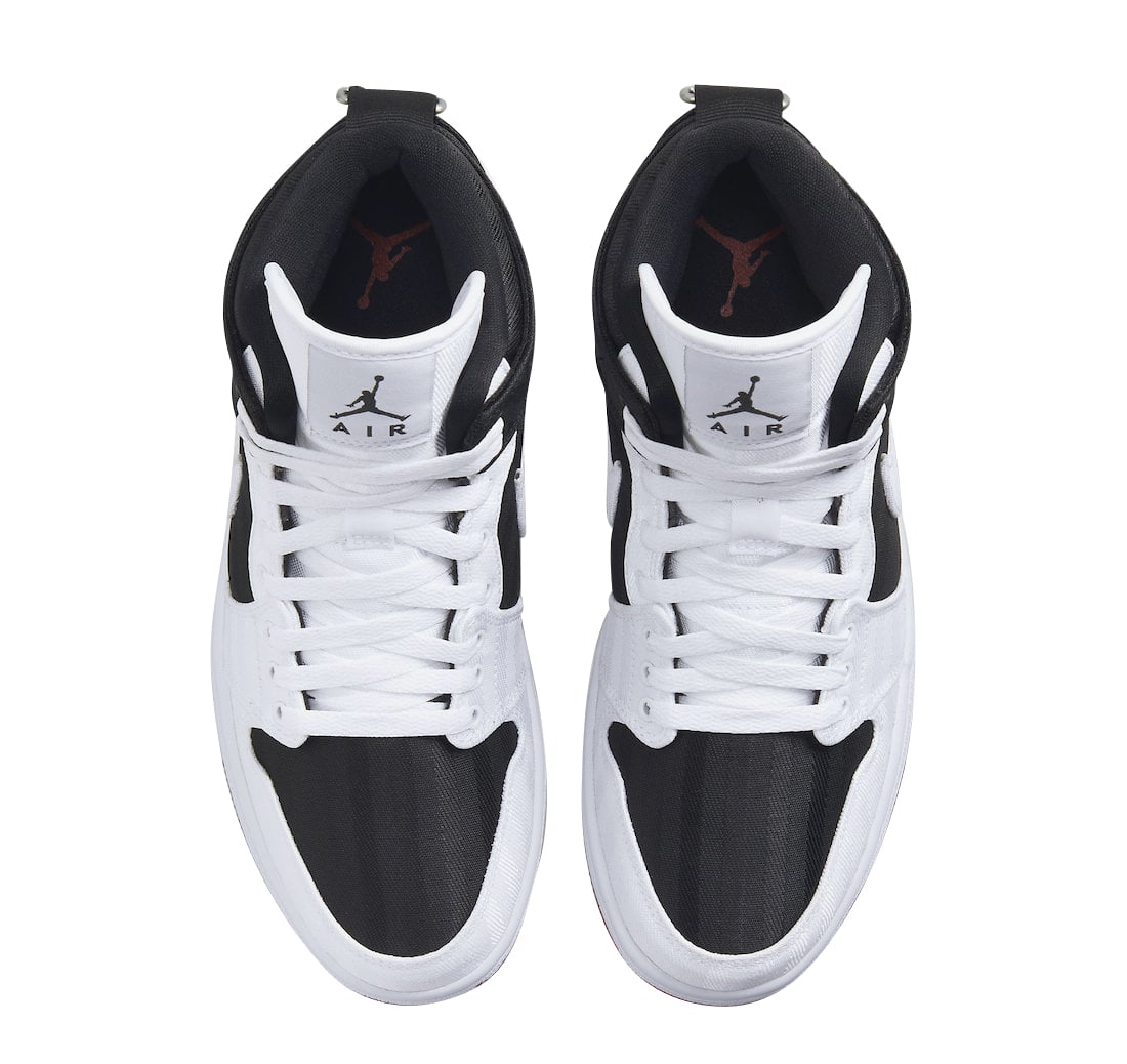 Air Jordan 1 Mid WMNS SE Utility Black White - Image 4
