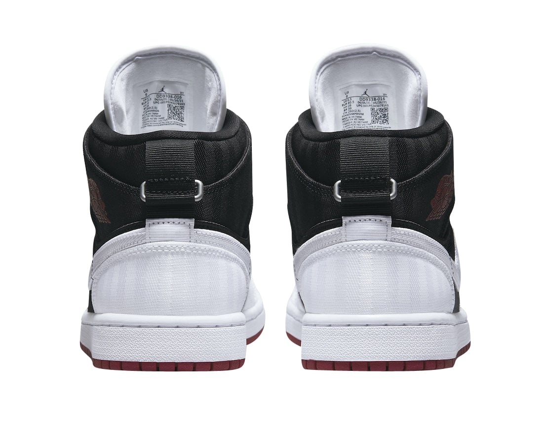 Air Jordan 1 Mid WMNS SE Utility Black White - Image 5
