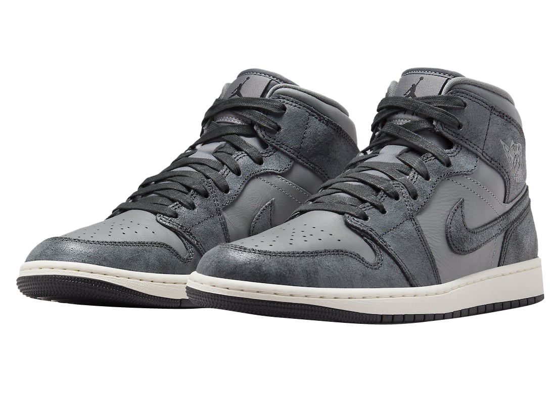 Air Jordan 1 Mid WMNS Smoke Grey - Image 2