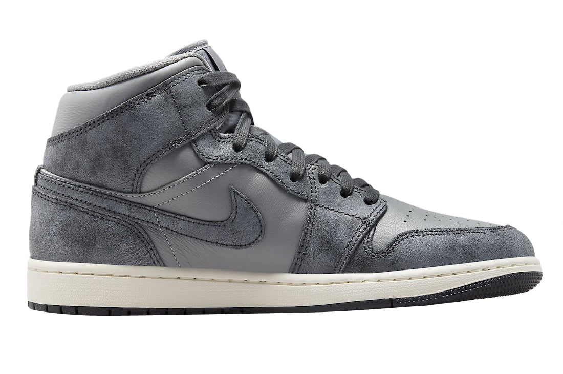 Air Jordan 1 Mid WMNS Smoke Grey - Image 3