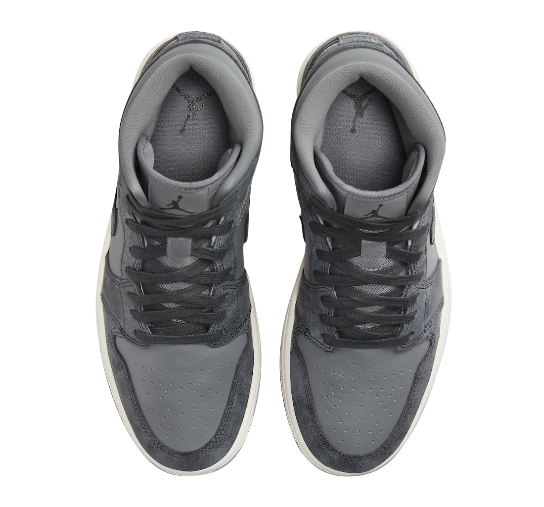 Air Jordan 1 Mid WMNS Smoke Grey - Image 4