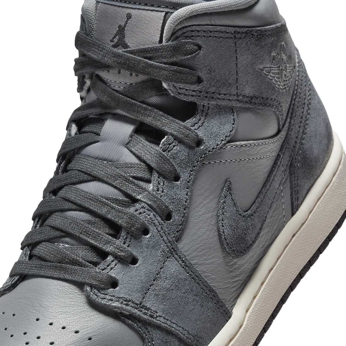 Air Jordan 1 Mid WMNS Smoke Grey - Image 7