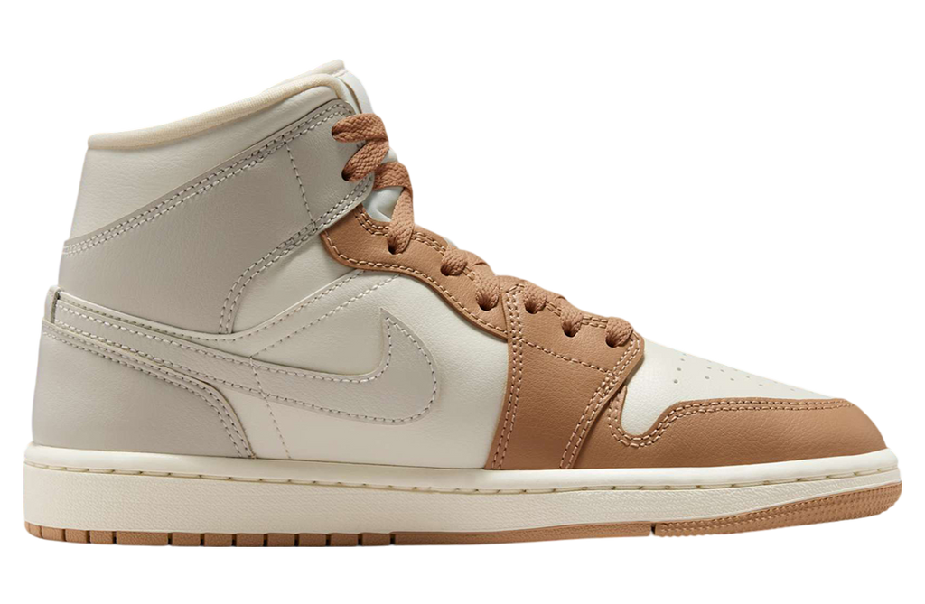 Air Jordan 1 Mid WMNS Tan Toe - Image 2