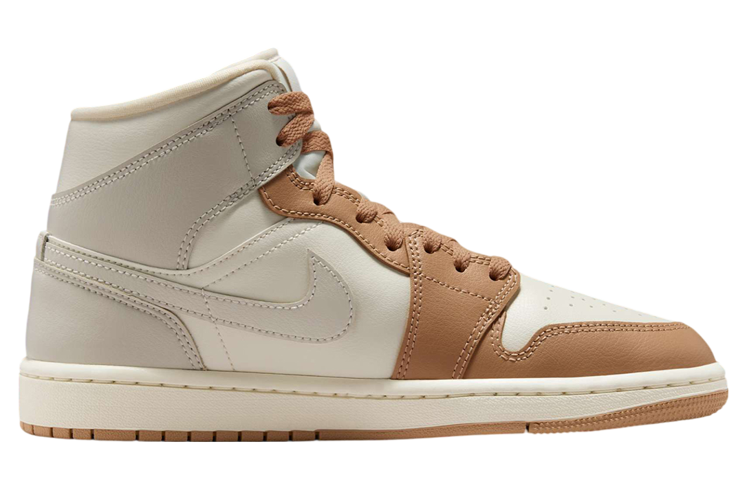 Air Jordan 1 Mid WMNS Tan Toe - Image 2