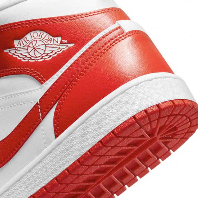 Air Jordan 1 Mid WMNS White Habanero Red - Image 6