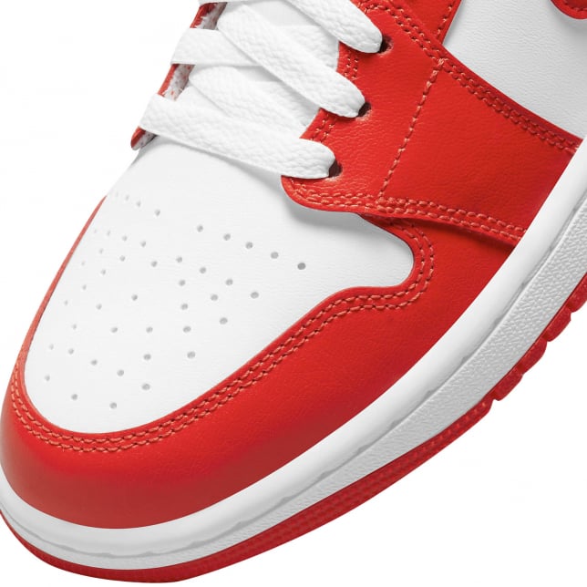 Air Jordan 1 Mid WMNS White Habanero Red - Image 7