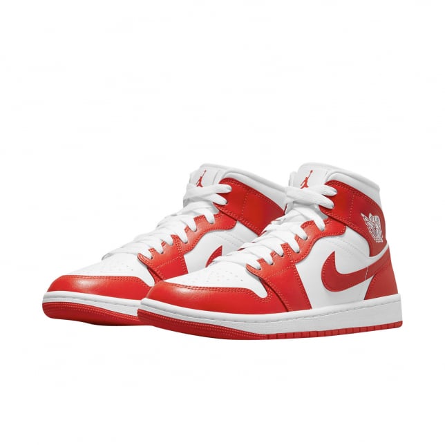 Air Jordan 1 Mid WMNS White Habanero Red - Image 8
