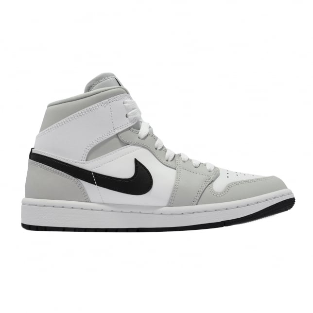 Air Jordan 1 Mid WMNS White Light Smoke Grey - Image 2