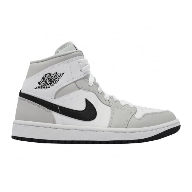 Air Jordan 1 Mid WMNS White Light Smoke Grey - Image 5