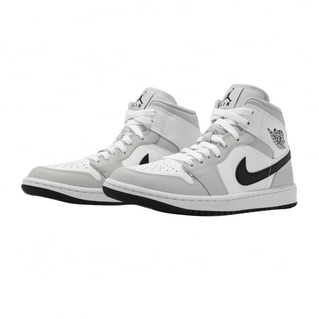 Air Jordan 1 Mid WMNS White Light Smoke Grey - Image 6