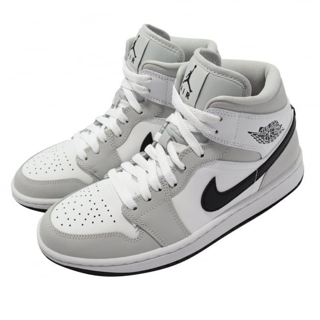 Air Jordan 1 Mid WMNS White Light Smoke Grey - Image 8