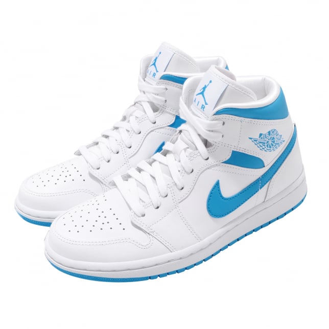 Air Jordan 1 Mid WMNS White Powder Blue - Image 8