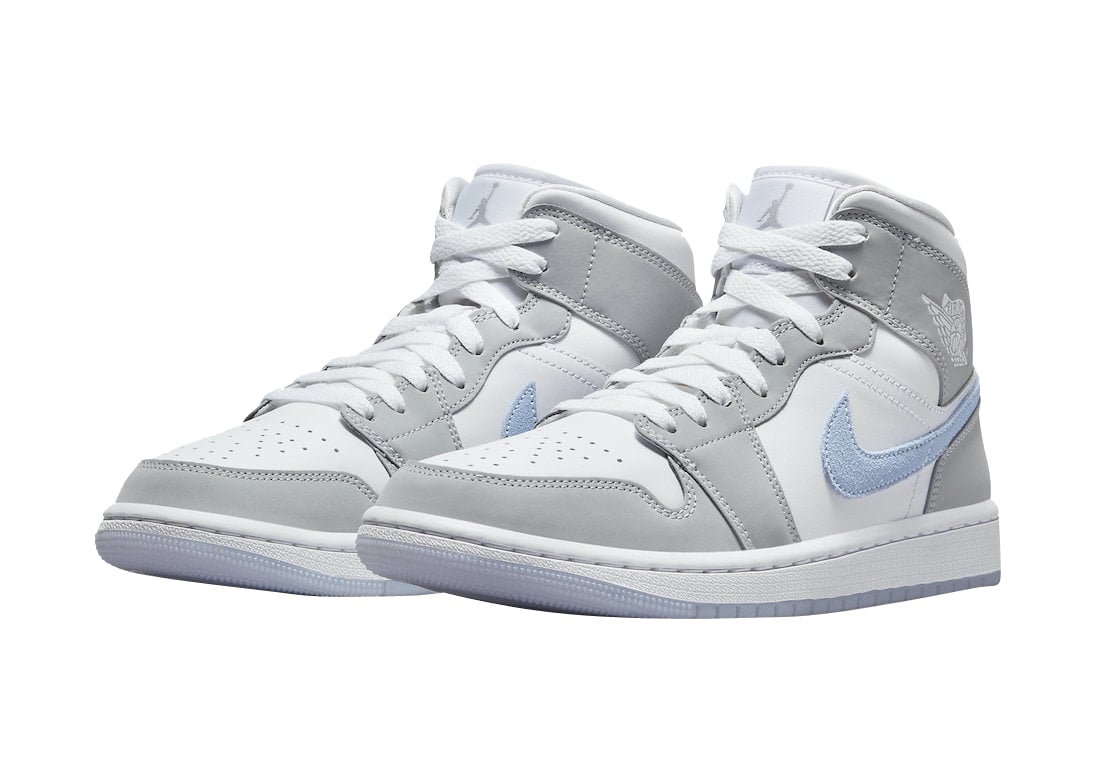 Air Jordan 1 Mid WMNS Wolf Grey Aluminum - Image 2