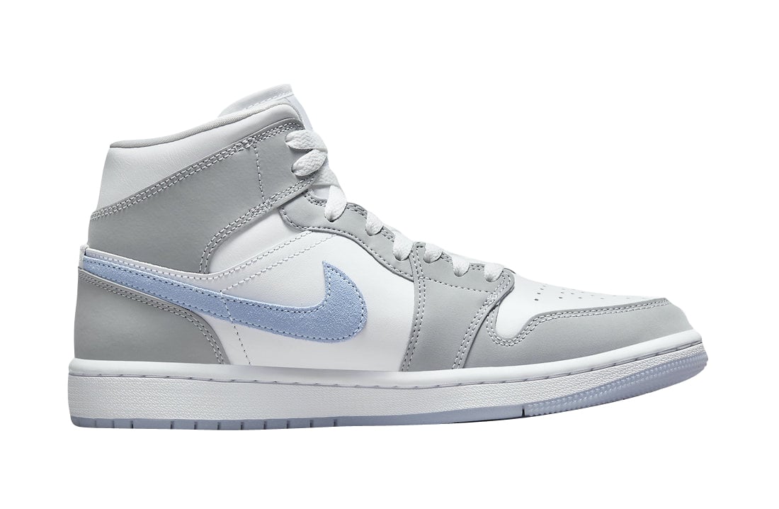 Air Jordan 1 Mid WMNS Wolf Grey Aluminum - Image 3