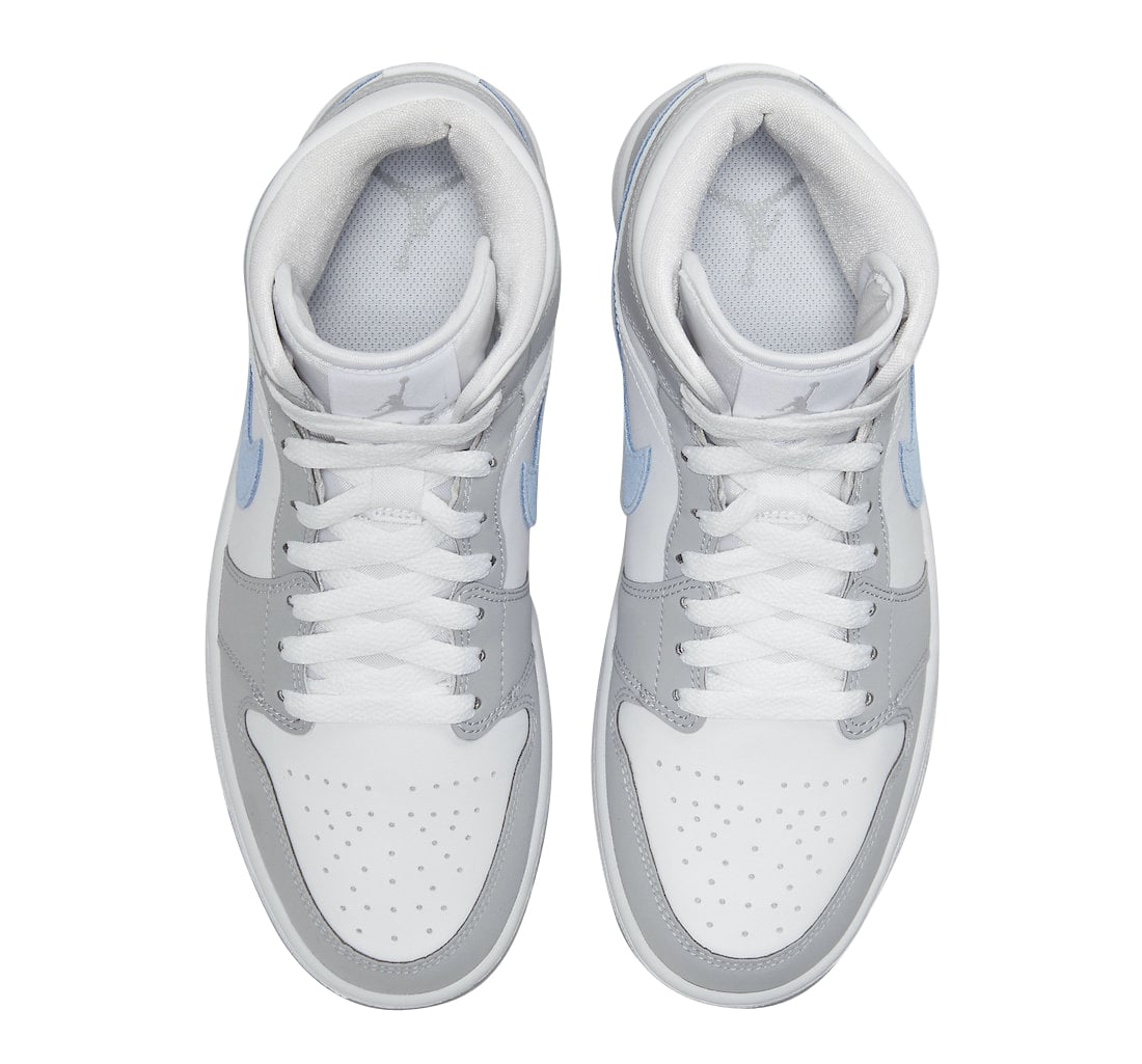 Air Jordan 1 Mid WMNS Wolf Grey Aluminum - Image 4