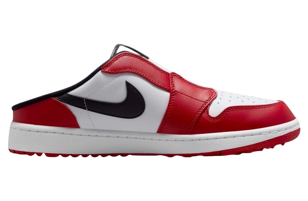 Air Jordan 1 Mule Golf Chicago White / Varsity Red - Image 2