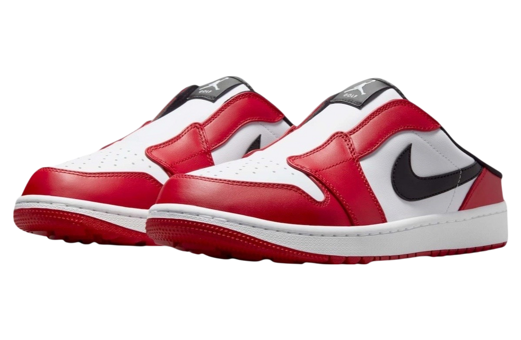 Air Jordan 1 Mule Golf Chicago White / Varsity Red - Image 4