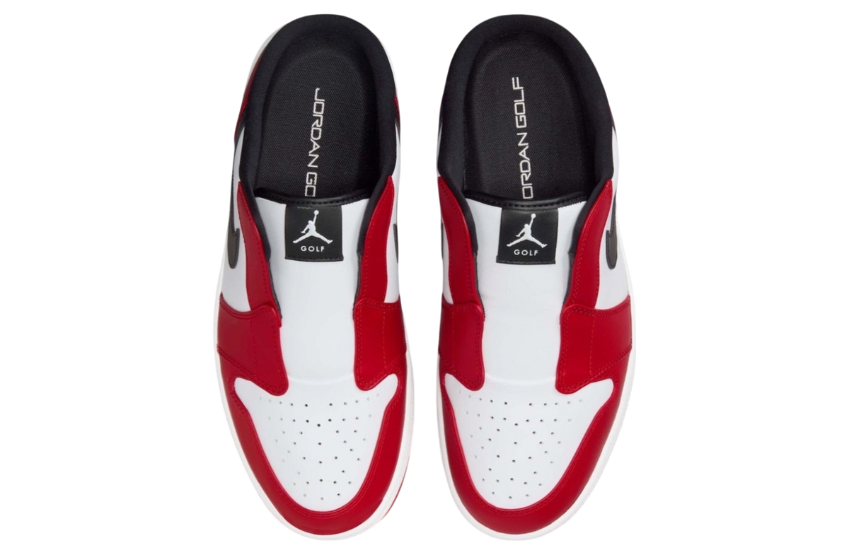 Air Jordan 1 Mule Golf Chicago White / Varsity Red - Image 5