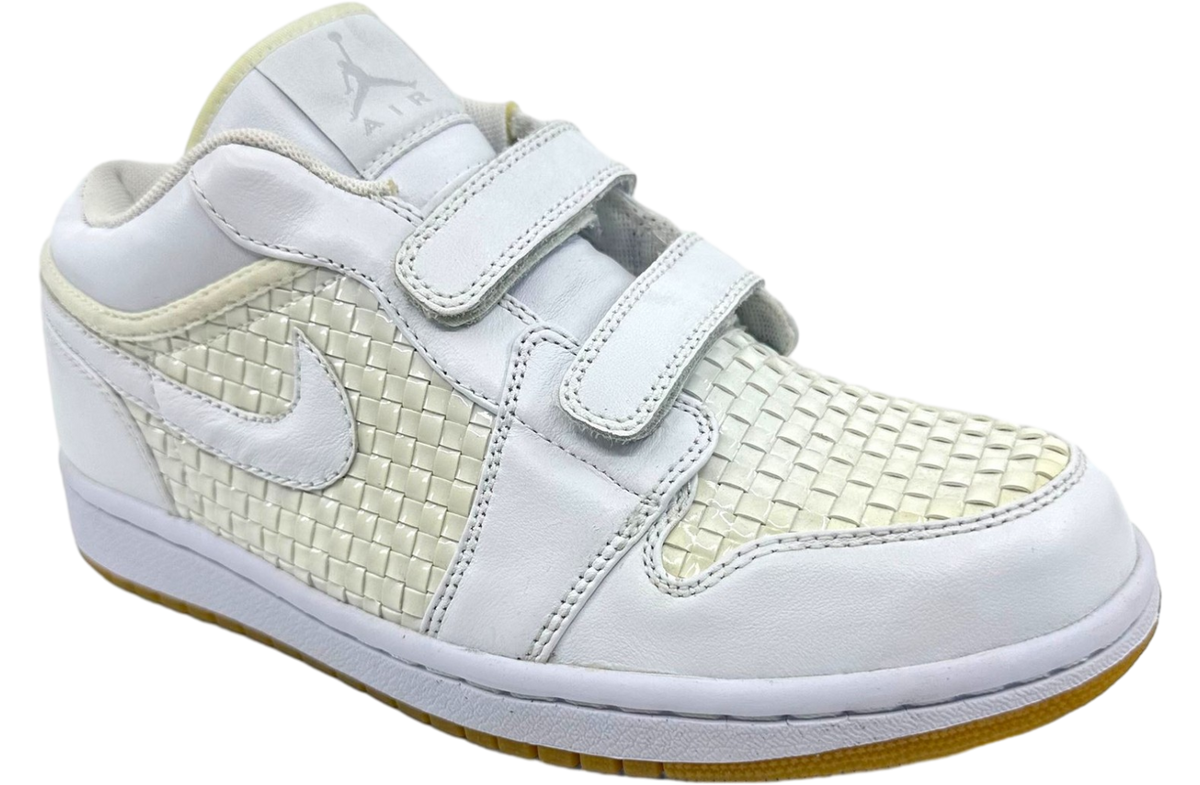 Air Jordan 1 Velcro Premr Low Platinum White / Mtlc Platinum - Image 2