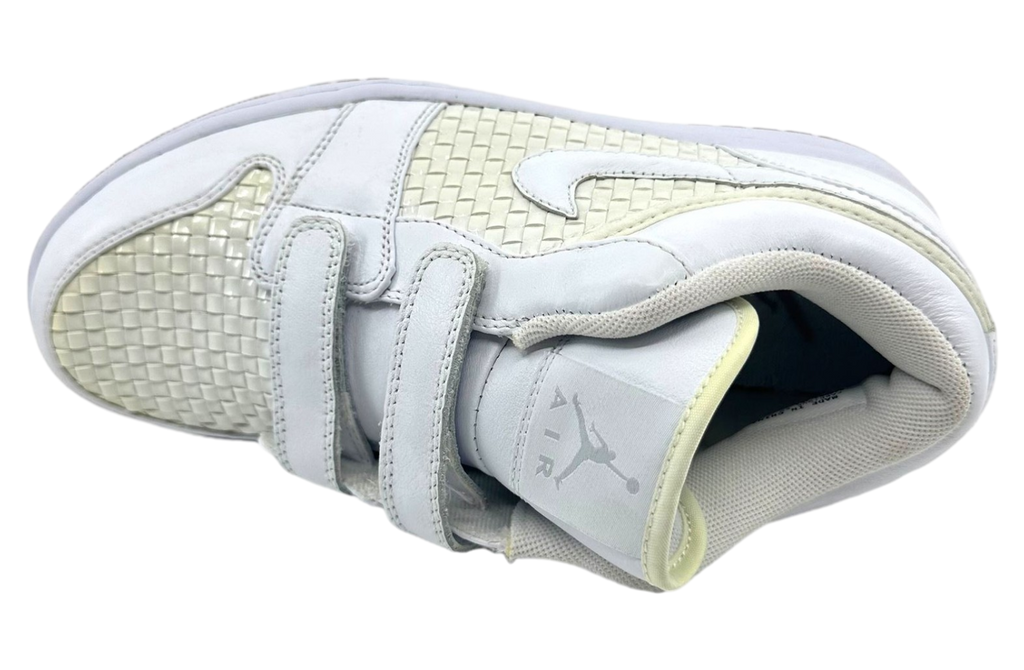 Air Jordan 1 Velcro Premr Low Platinum White / Mtlc Platinum - Image 4