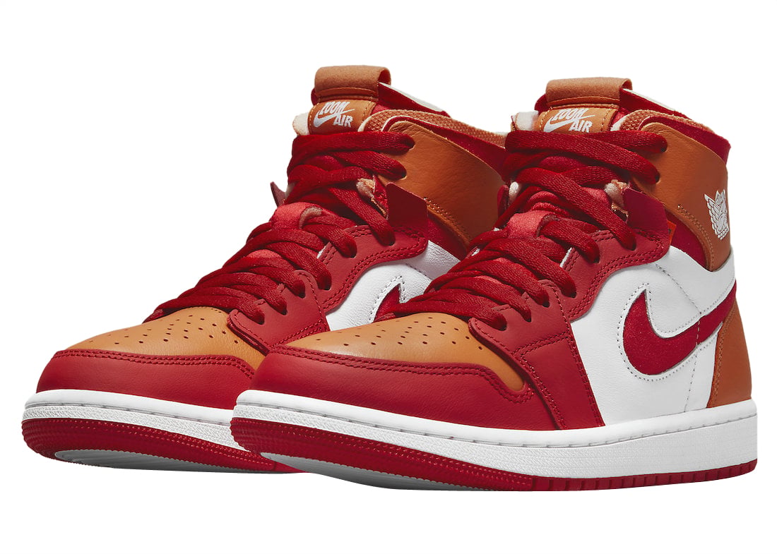 Air Jordan 1 Zoom Comfort Fire Red Hot Curry - Image 2