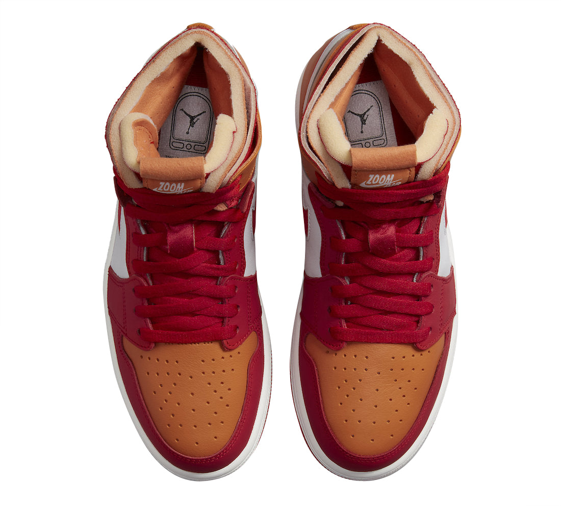 Air Jordan 1 Zoom Comfort Fire Red Hot Curry - Image 4