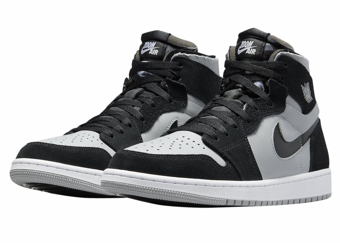 Air Jordan 1 Zoom Comfort Grey Black - Image 2