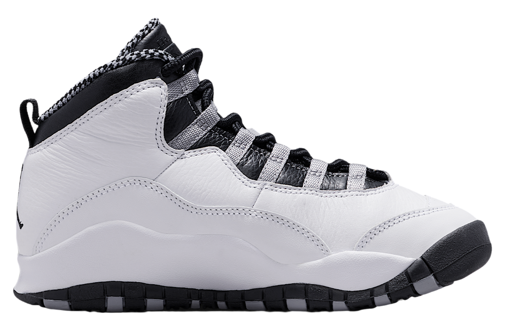 Air Jordan 10 GS White / Light Steel Grey - Image 3